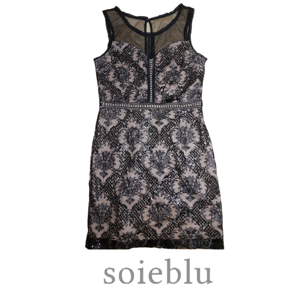 Soieblu Pretty Sequin Mesh Dress